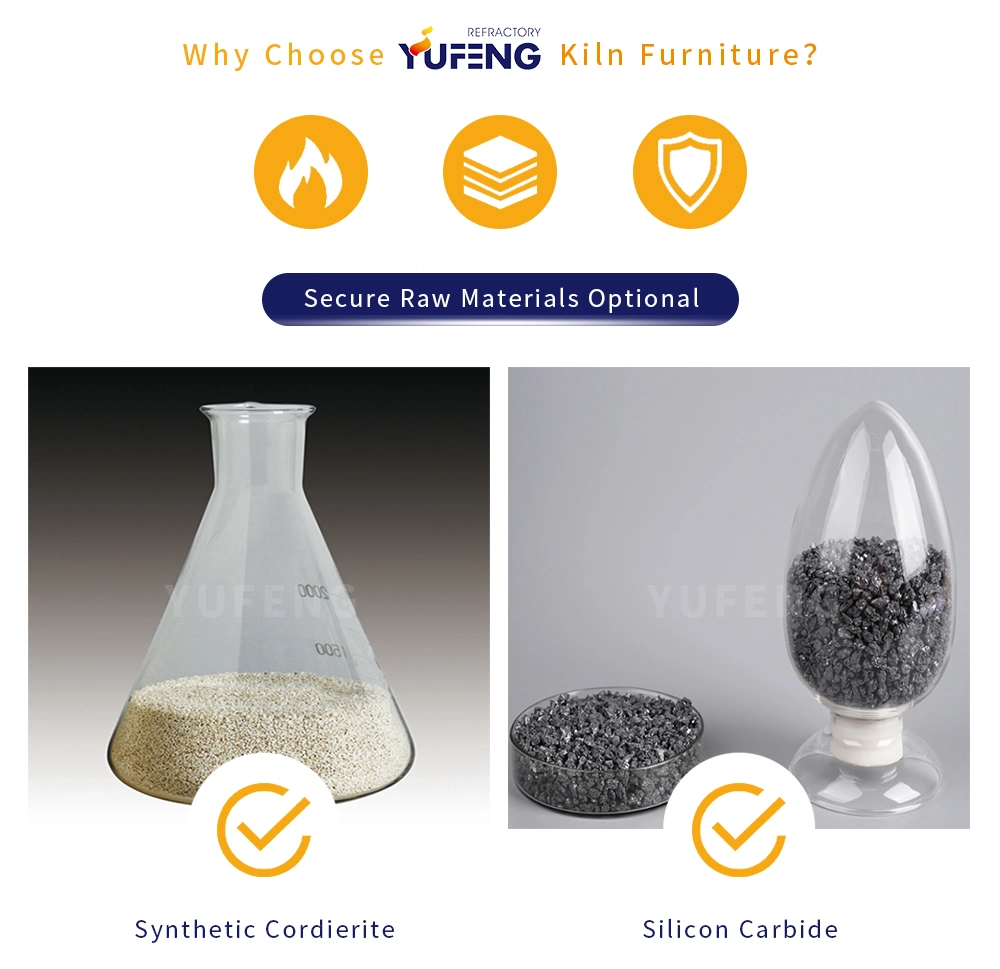 CE Certified Refractory Material Cordierite Kiln Furniture for Powder Calcination