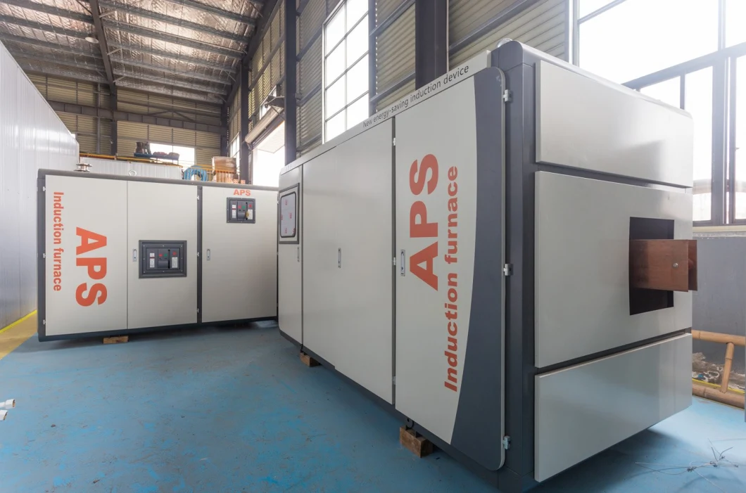 Aps ISO9001 Electric Industrial 500kg Brass Bronze Copper Aluminum Scrap Metal Cast Iron Stainless Steel Medium Frequency Induction Melting Smelting Furnace