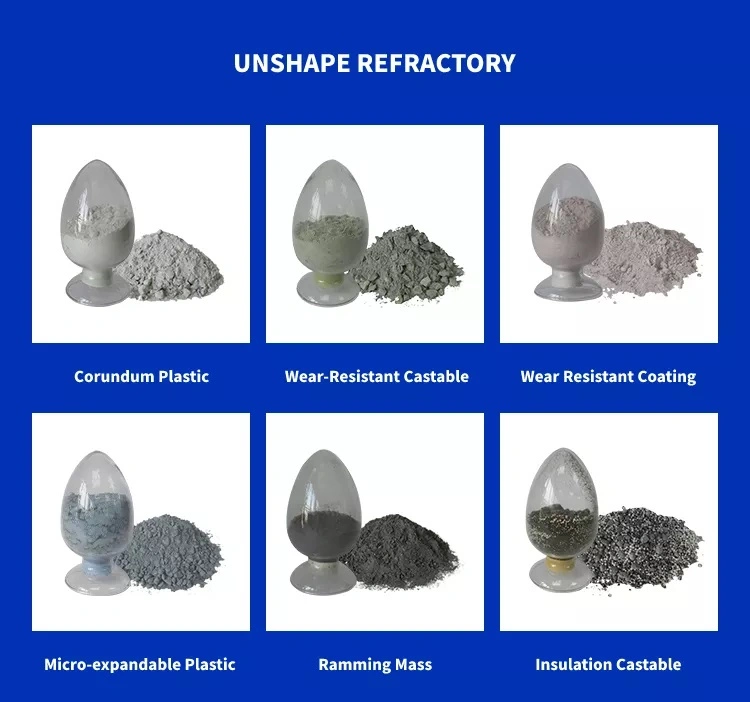 Unshaped Gunning Mass Castable Kiln Repairing Refractory Materials